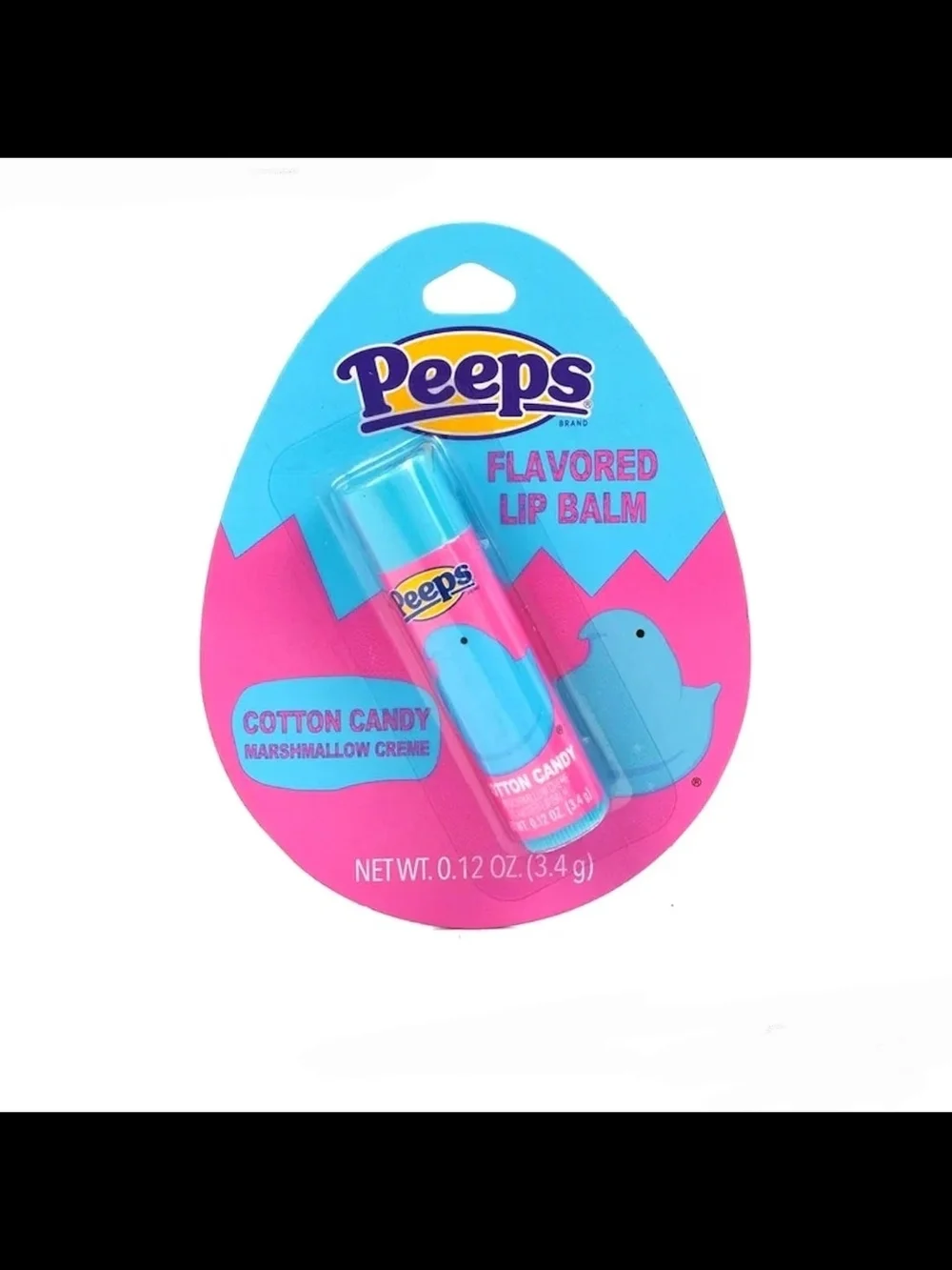Peeps Cotton Candy Flavored Lip Balm — Cotton Candy Hydrating Balm 0.12oz BNIB